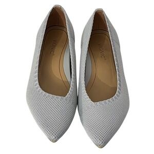 Vionic‎ Dahlia Knit Pointed Toe Gray Flats Slip On Comfort Women's Size 6.5